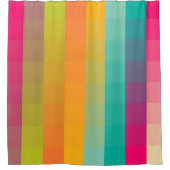 Abstraktes geometrisches Muster Duschvorhang (Vorderseite)