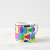 Abstraktes geometrisches Muster. Espressotasse (Vorderseite Rechts)