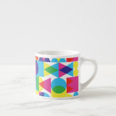 Abstraktes geometrisches Muster. Espressotasse (Rechts)