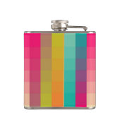 Abstraktes geometrisches Muster Flachmann (Rückseite)