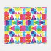 Abstraktes geometrisches Muster. Fleecedecke (Vorderseite (Horizontal))