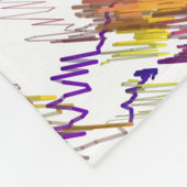 Abstraktes geometrisches Muster Fleecedecke (Ecke)