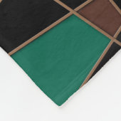 Abstraktes geometrisches Muster Fleecedecke (Ecke)