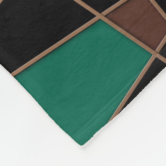 Abstraktes geometrisches Muster Fleecedecke (Ecke)