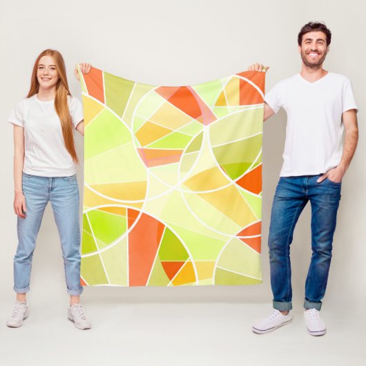 Abstraktes geometrisches Muster Fleecedecke (Beispiel)