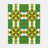 Abstraktes geometrisches Muster Fleecedecke (Vorderseite)