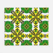 Abstraktes geometrisches Muster Fleecedecke (Vorderseite (Horizontal))