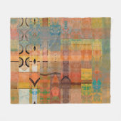 abstraktes geometrisches Muster Fleecedecke (Vorderseite (Horizontal))