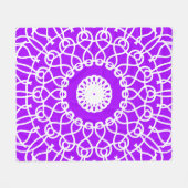 Abstraktes geometrisches Muster Fleecedecke (Vorderseite (Horizontal))