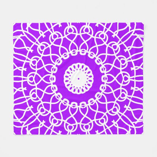 Abstraktes geometrisches Muster Fleecedecke (Vorderseite (Horizontal))