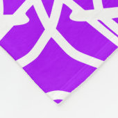 Abstraktes geometrisches Muster Fleecedecke (Ecke)