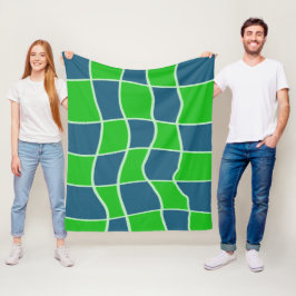 Abstraktes geometrisches Muster Fleecedecke