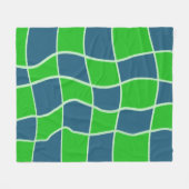 Abstraktes geometrisches Muster Fleecedecke (Vorderseite (Horizontal))