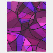 Abstraktes geometrisches Muster Fleecedecke (Vorderseite)