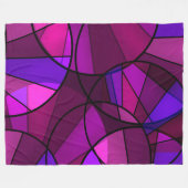 Abstraktes geometrisches Muster Fleecedecke (Vorderseite (Horizontal))