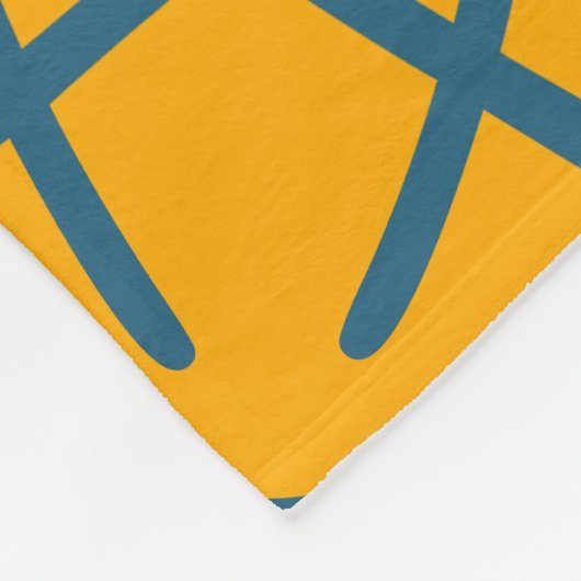 Abstraktes geometrisches Muster Fleecedecke (Ecke)