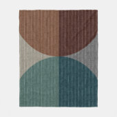 Abstraktes geometrisches Muster. Fleecedecke (Vorderseite)