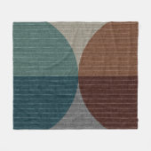Abstraktes geometrisches Muster. Fleecedecke (Vorderseite (Horizontal))