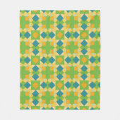 Abstraktes geometrisches Muster Fleecedecke (Vorderseite)