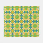 Abstraktes geometrisches Muster Fleecedecke (Vorderseite (Horizontal))