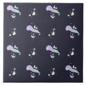 Abstraktes geometrisches Muster Fliese (Vorderseite)