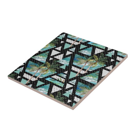 Abstraktes geometrisches Muster Fliese (Seite)