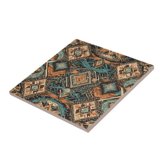 Abstraktes geometrisches Muster Fliese (Seite)