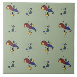 Abstraktes geometrisches Muster Fliese