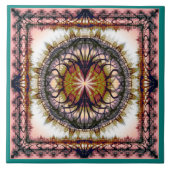 Abstraktes geometrisches Muster Fliese (Vorderseite)