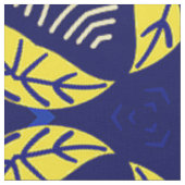 Abstraktes geometrisches Muster für das blaugelbe  Stoff (Nahaufnahme)