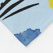 Abstraktes geometrisches Muster für Wasserfarben Fleecedecke (Ecke)