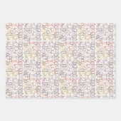 Abstraktes geometrisches Muster | Geflechte und 6  Geschenkpapier Set (Vorderseite 2)