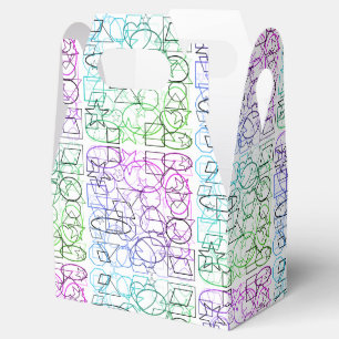 Abstraktes geometrisches Muster   gekocht und gefi Geschenkschachtel