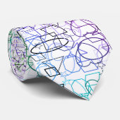 Abstraktes geometrisches Muster | gekocht und gefi Krawatte (Gerollt)