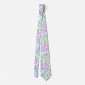 Abstraktes geometrisches Muster | gekocht und gefi Krawatte (Rückseite)