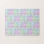 Abstraktes geometrisches Muster | gekocht und gefi Puzzle (Horizontal)