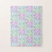 Abstraktes geometrisches Muster | gekocht und gefi Puzzle (Vertikal)