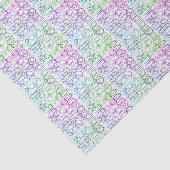 Abstraktes geometrisches Muster | gekocht und gefi Seidenpapier (Ausschnitt)