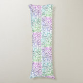 Abstraktes geometrisches Muster | gekocht und gefi Seitenschläferkissen (Vorderseite Vertikal)