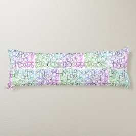 Abstraktes geometrisches Muster | gekocht und gefi Seitenschläferkissen