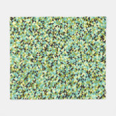 Abstraktes geometrisches Muster generativer Berech Fleecedecke (Vorderseite (Horizontal))