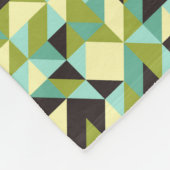 Abstraktes geometrisches Muster generativer Berech Fleecedecke (Ecke)