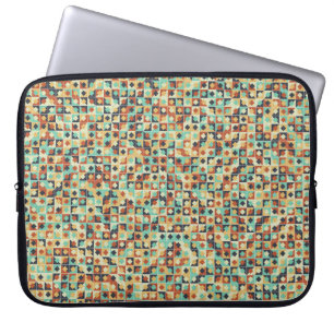 Abstraktes geometrisches Muster generativer Berech Laptopschutzhülle