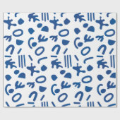 Abstraktes geometrisches Muster, geometrisches Dru Geschenkpapier (Flach)