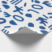 Abstraktes geometrisches Muster, geometrisches Dru Geschenkpapier (Ecke)