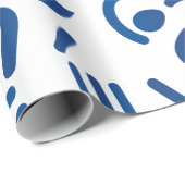 Abstraktes geometrisches Muster, geometrisches Dru Geschenkpapier (Rolleneckpunkt)