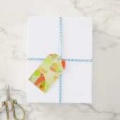 Abstraktes geometrisches Muster Geschenkanhänger (Mit Garn)