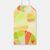 Abstraktes geometrisches Muster Geschenkanhänger (Rückseite)