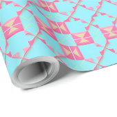 Abstraktes geometrisches Muster Geschenkpapier (Rolleneckpunkt)