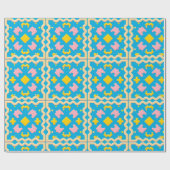 Abstraktes geometrisches Muster Geschenkpapier (Flach)